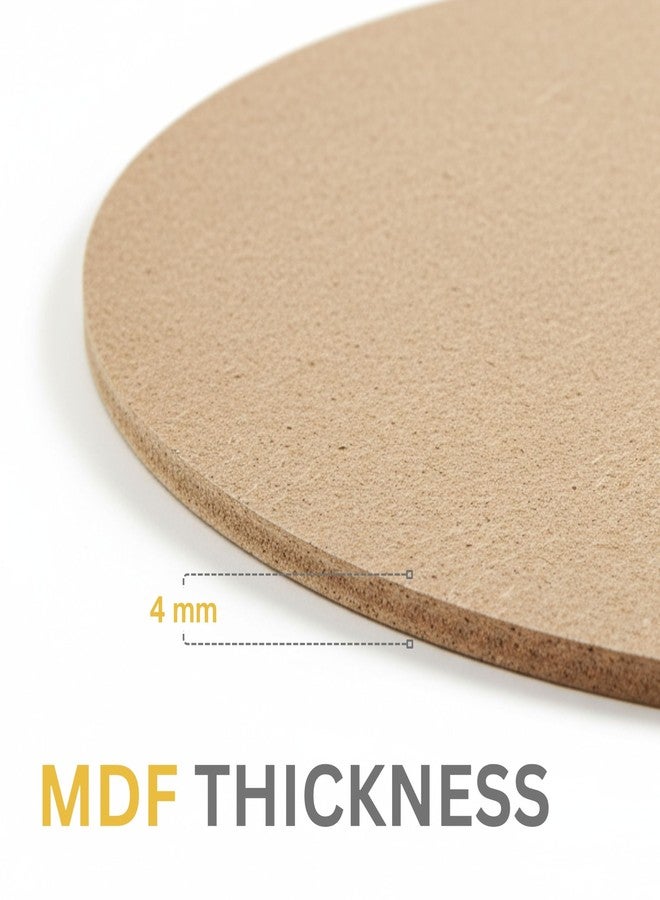 Pilwal's™ 20"x20" inch (10" inch Radius) Round MDF Board for Art & Crafts | MDF Circle Boards Pack of 2 for Painting, Resin, Lippan Art,Mandala Art & DIY Projects. (20"x20" INCH, 2 PCS, 4MM) - Image 4
